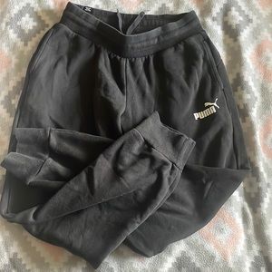 Black Puma sweat pants
